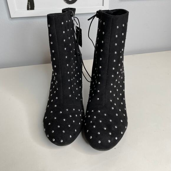 NWT Black Studded Booties - Picture 2 of 7